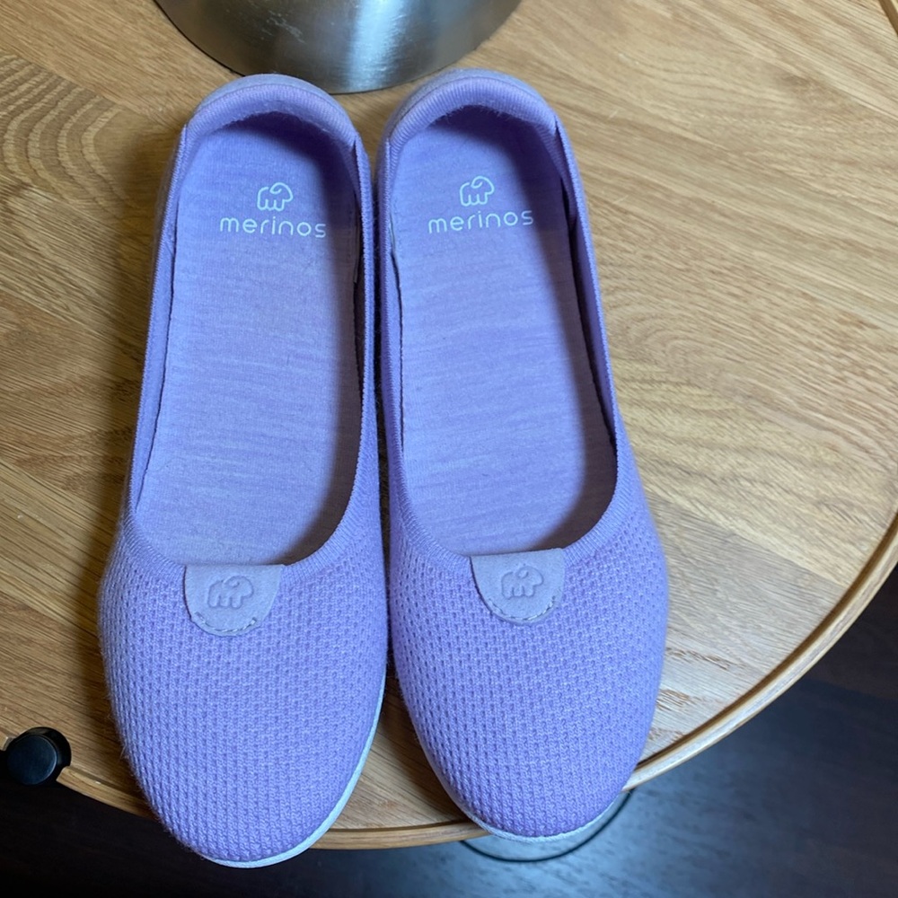 Merinos Women's Lavender Slip-On Ballet Flats